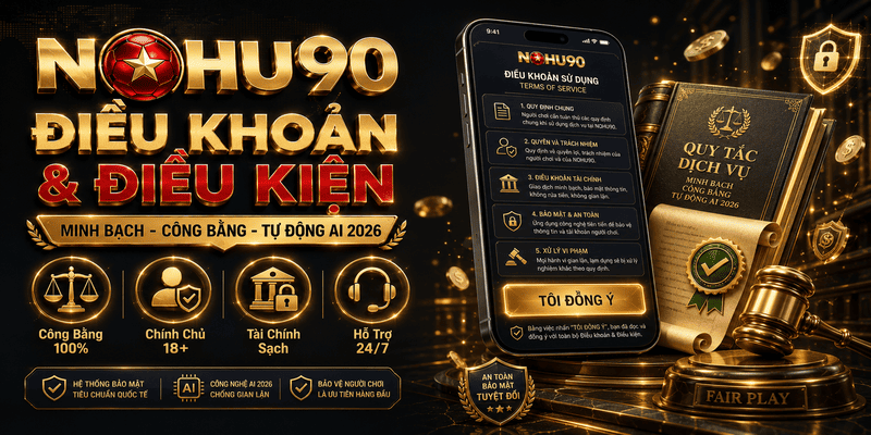Bộ quy tắc điều khoản và điều kiện sử dụng dịch vụ minh bạch tại nhà cái NOHU90 năm 2026